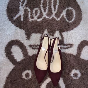 New burgundy heels